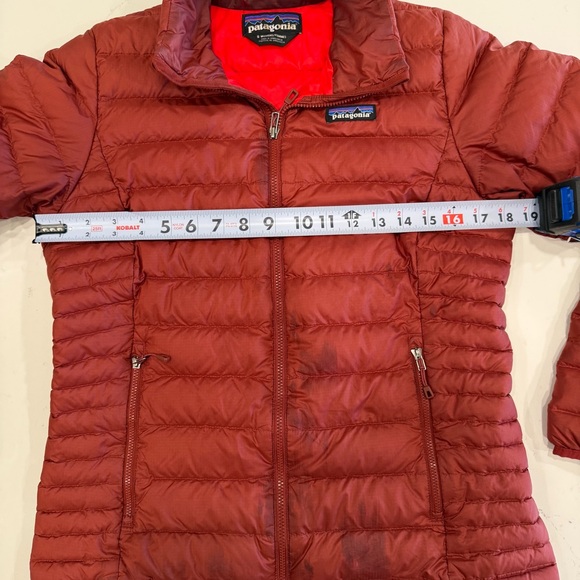 Patagonia Women’s Down Sweater Jacket Potters Red Small - Picture 8 of 12